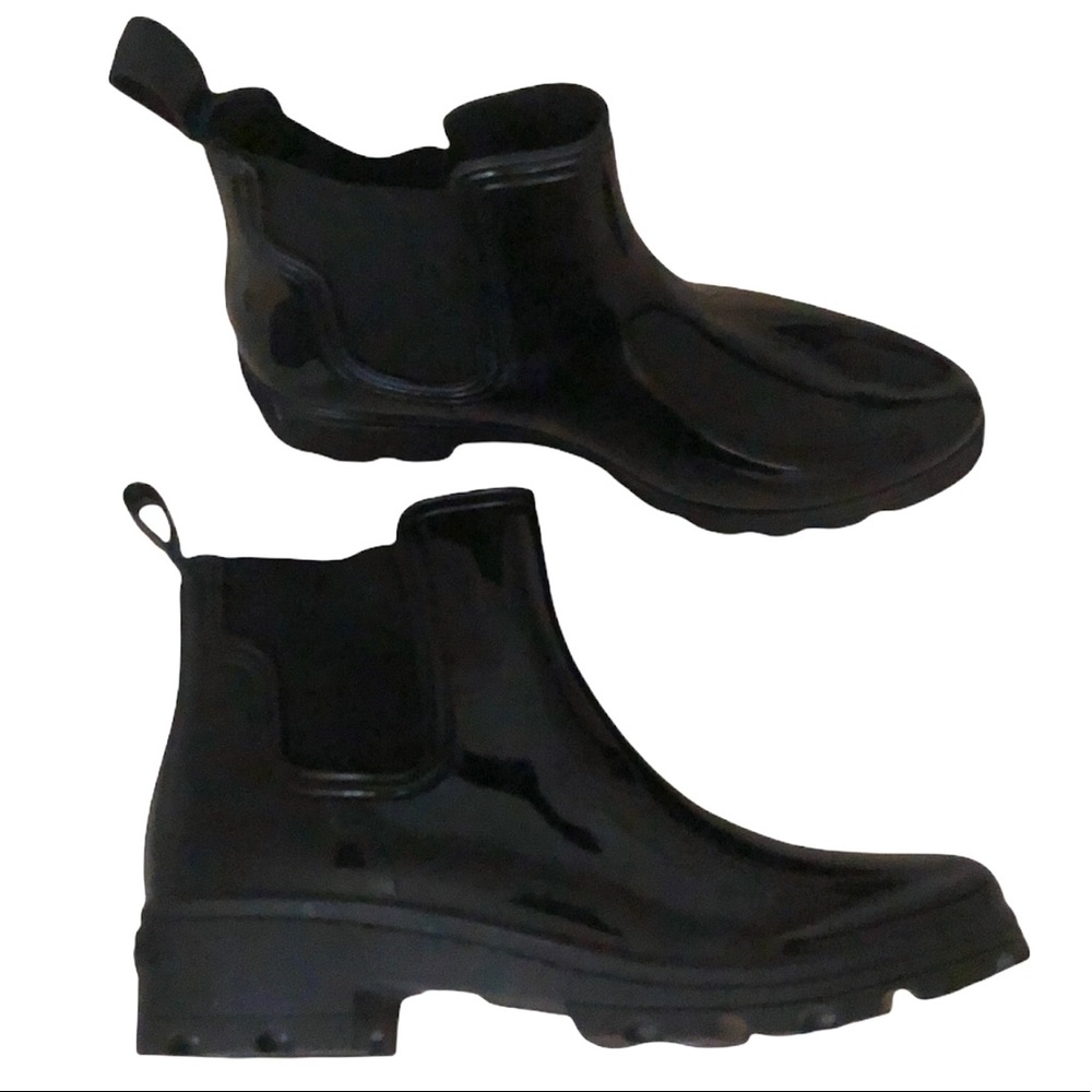 French Connection Lug Sole Chelsea Boots, Black, Size 10 New
